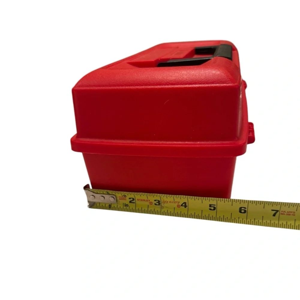 K'NEX Red Box Hard Carrying Carry Case 90's with K’Nex Vintage Package Sets